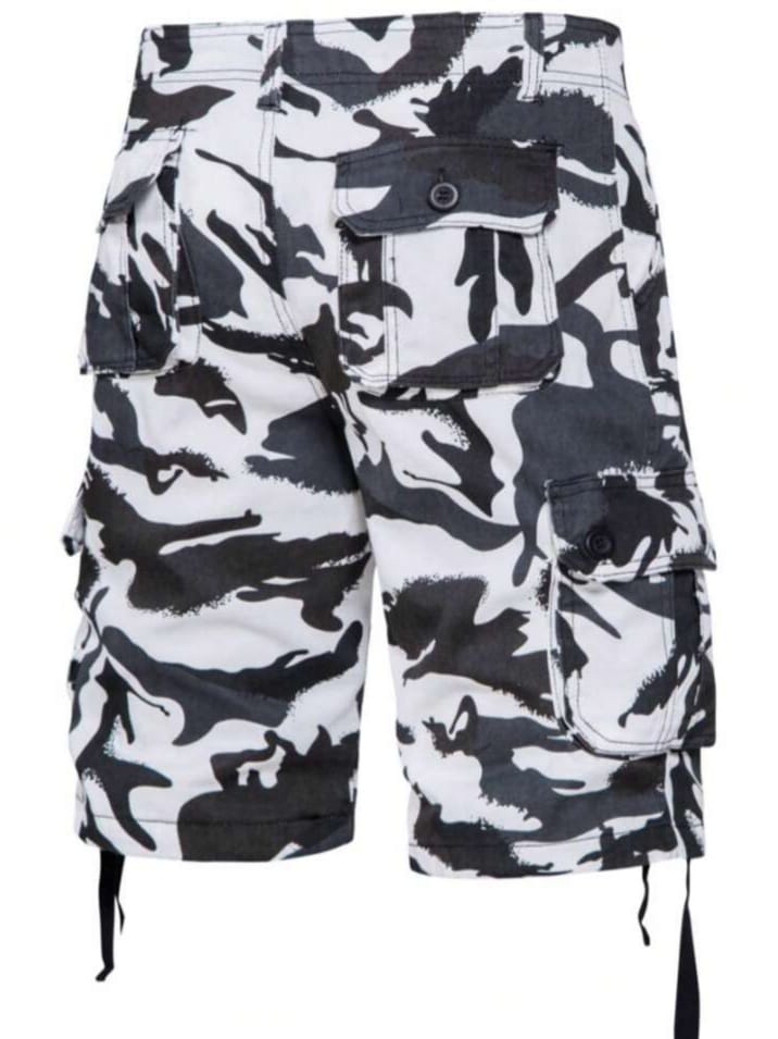 XREALX Men's camouflage Emo, 2000s style Cargo Shorts